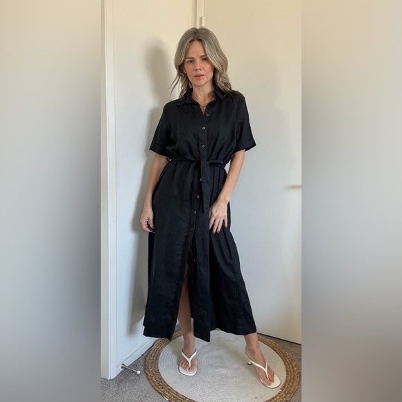 Aritzia Wilfred Eleta Linen Maxi Dress - Picture 8 of 16